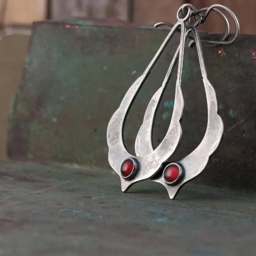 Simple Bohemian Creative Geometric Distressed Retro Diamonds Eardrops