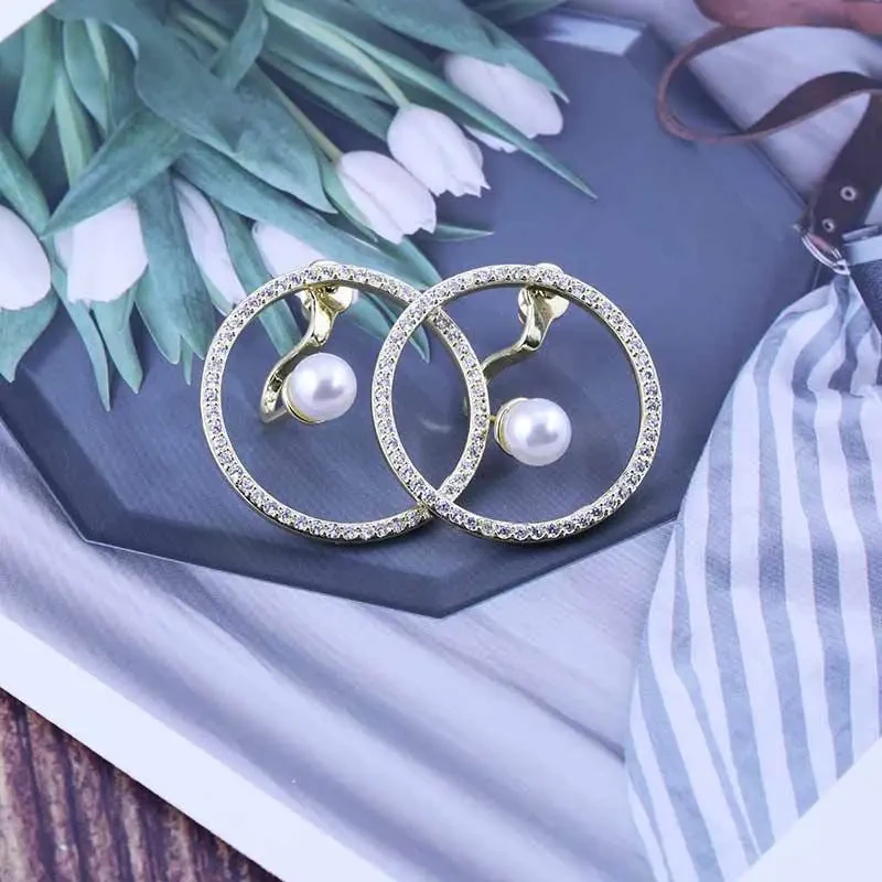 Trendy Earrings Creative Geometric Ring