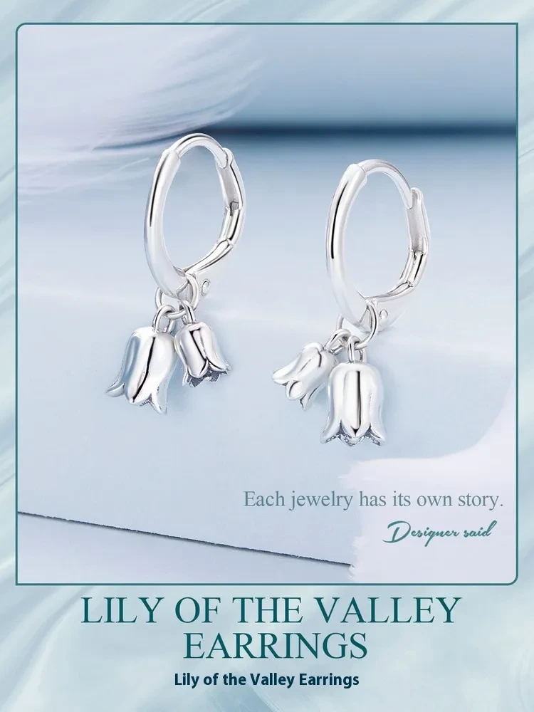 Lily S925 Sterling Silver All-match Earrings