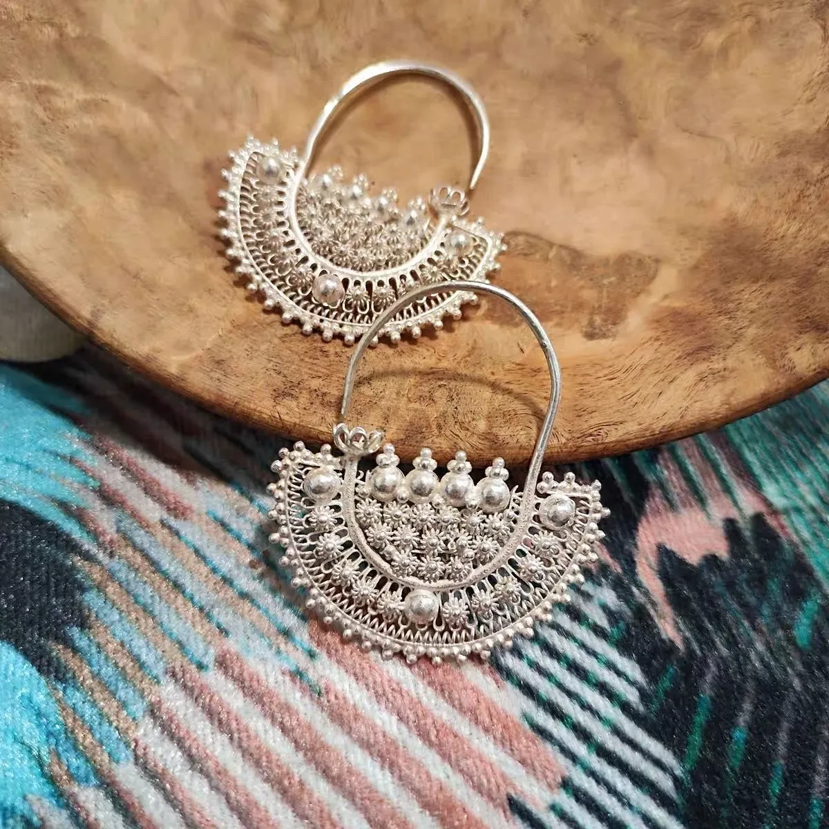 Earrings Traditional Zhot Featured Large Size