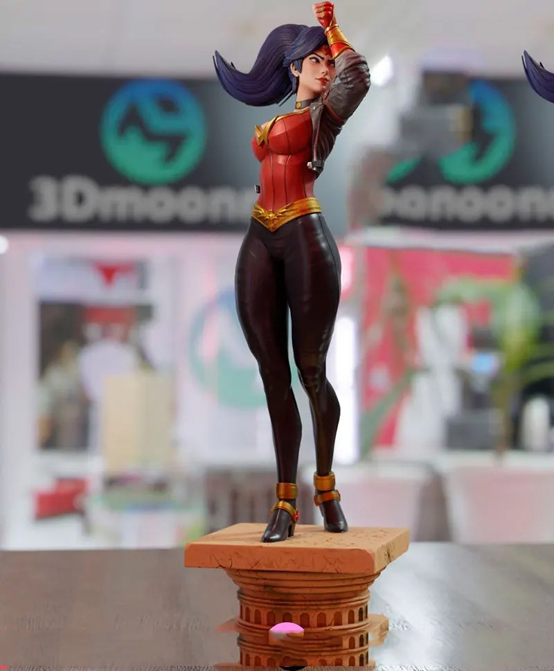 Battle Girl Resin Model Kit RW-952 | 1/24 (75mm) & 1/18 (100mm) Scale Unpainted Warrior Girl