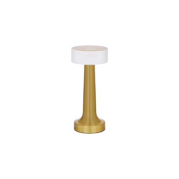Ambience Aura Cordless LED Table Lamp Brushed Brass  - Tablekraft
