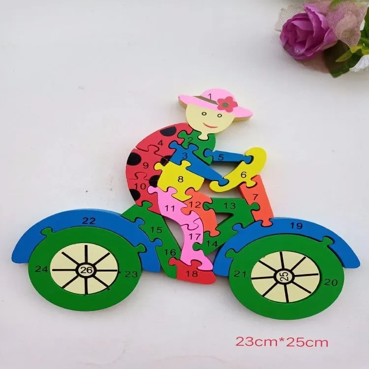 Motorcycle three-dimensional puzzle toy
