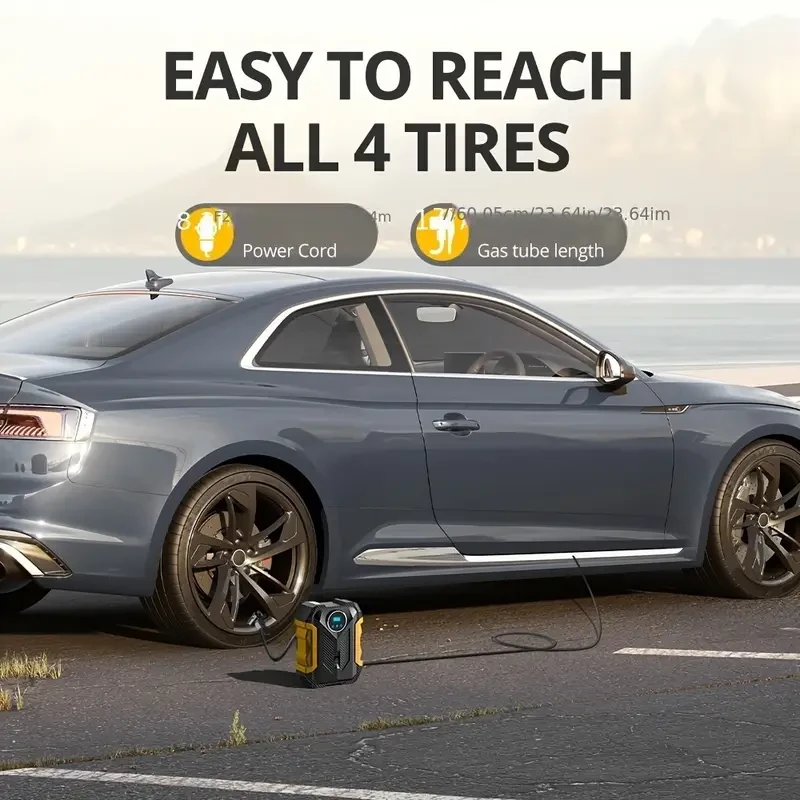 Carsun Air Compressor Digital Tire Inflator Portable Car Air Compressor Pump Air