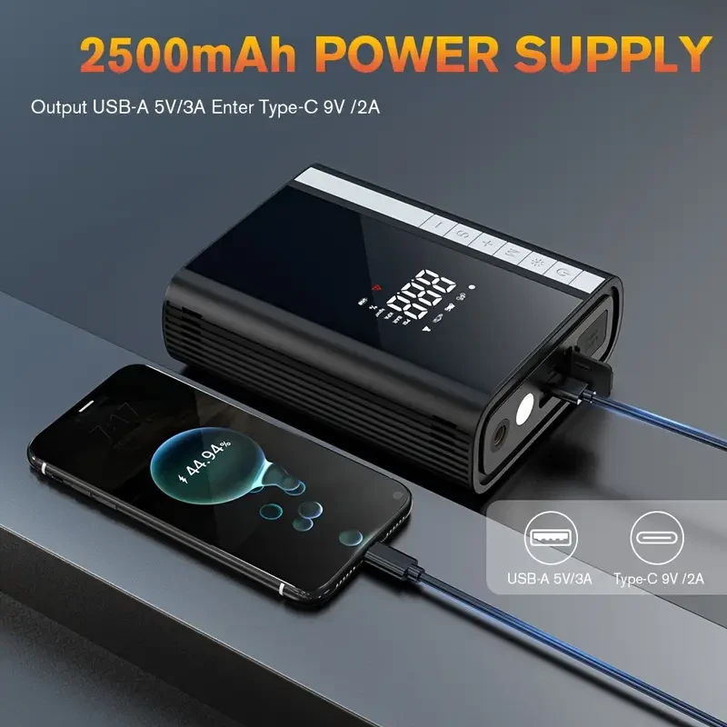 CARSUN Portable 12V Car Jumper & Tire Inflator Pump