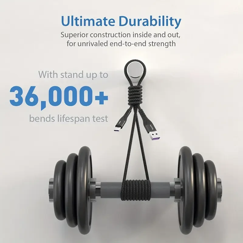 2-Pack SooPii USB A to C Cable with LED Indicator