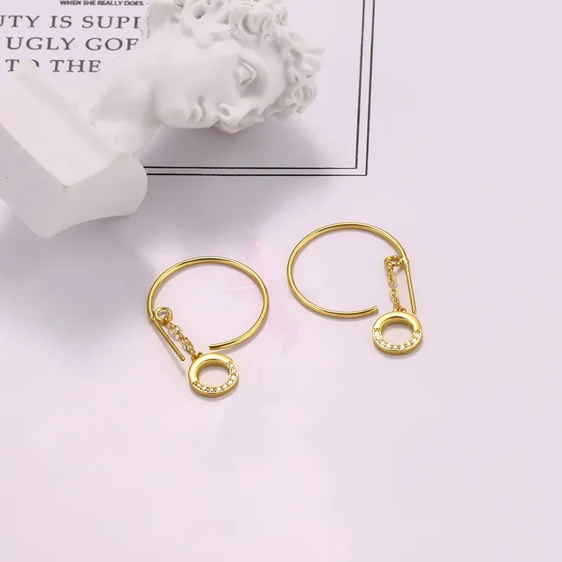French Fashion Geometric Earrings Noble Cold Style