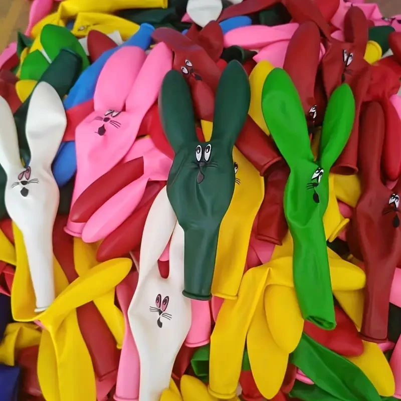 10pcs Cute Bunny Head Balloons