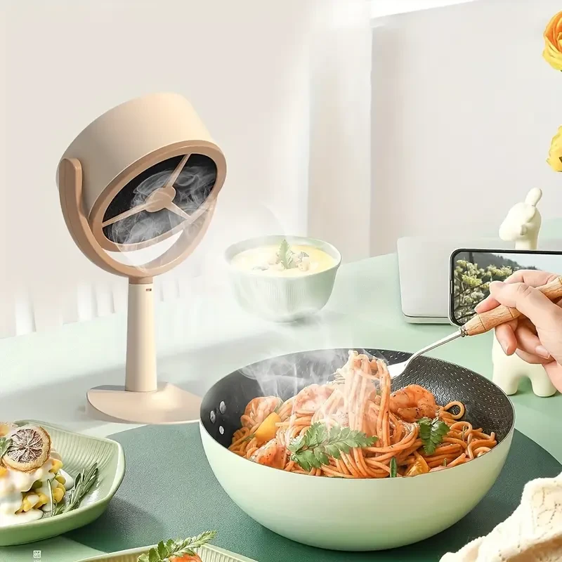 One Portable Range Hood USB Plug-in, Powerful Suction Power