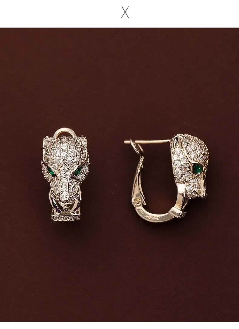 Exquisite Refined Grace Retro Easy Matching Personalized Zircon Animal Earrings
