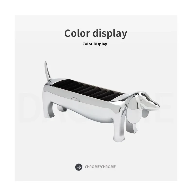 Sausage Dog Ring Setting Storage Jewelry Display Stand