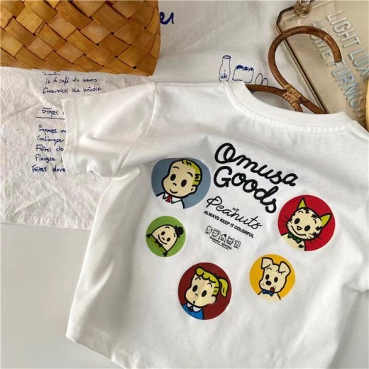 Summer Boys And Girls Fashion Short Sleeve T-shirt