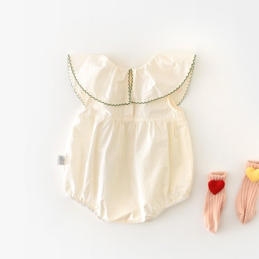 Girls' Sweet Loving Heart Lace One-piece Onesie