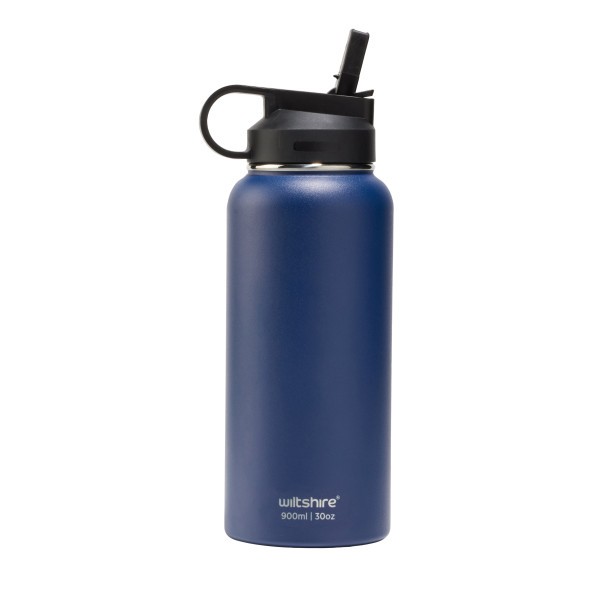 Stainless Steel Bottle Navy 900ml  - Wiltshire