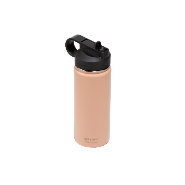 Stainless Steel Bottle Peach 500ml - Wiltshire