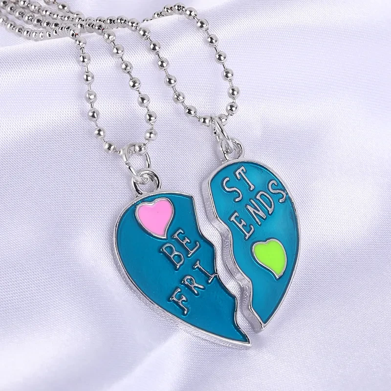 New Best Friends Necklace Spliced Pendant