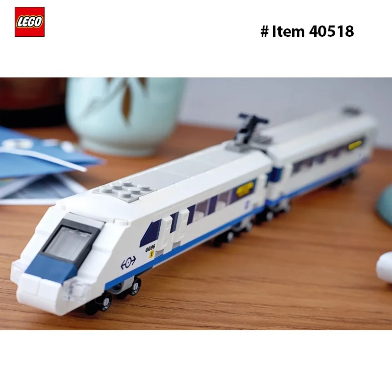 Lego 40518 Creator High-Speed Train 2 Connected Carriage with Driver's Compartment and Sloping Front
