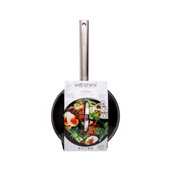 Easycook Pine Induction Saucepan 20cm|2.17l with glass lid - Wiltshire