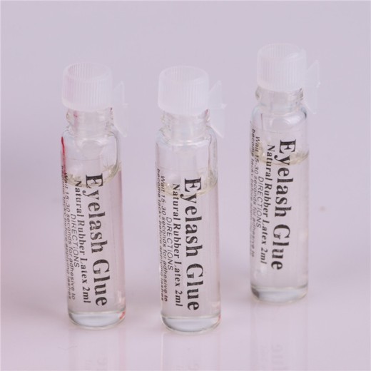 Glass tube eyelash glue