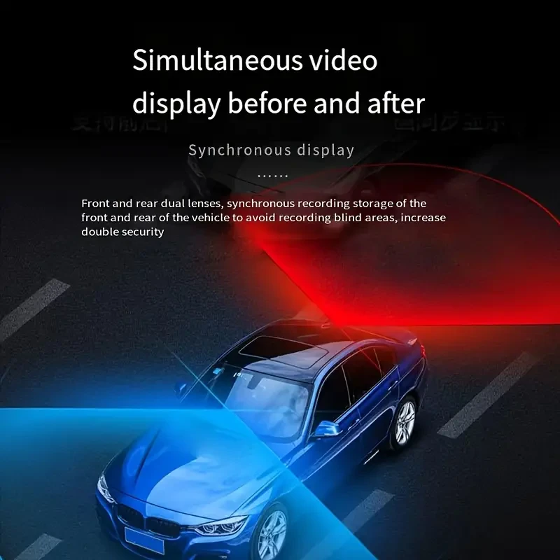 Yixingjia Car Rearview Mirror 1080P Dual Camera Driving Recorder