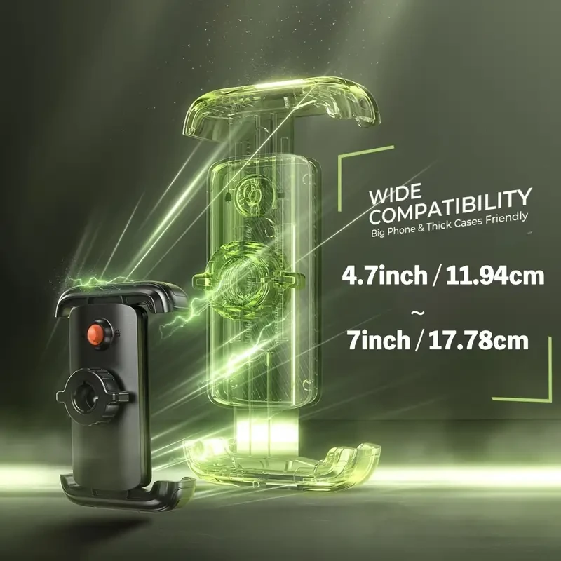 LISEN Bike Phone Mount, Mountain Bike Phone Holder, Scooter/Motorcycle Handlebar Phone Holder, Off-Road Vehicle Accessories, Bicycle Accessories, Men's Gift, Outdoor Sports Cycling