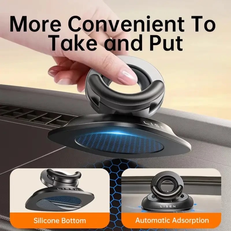 LISEN 2025 Upgraded Dashboard Folding Phone Holder