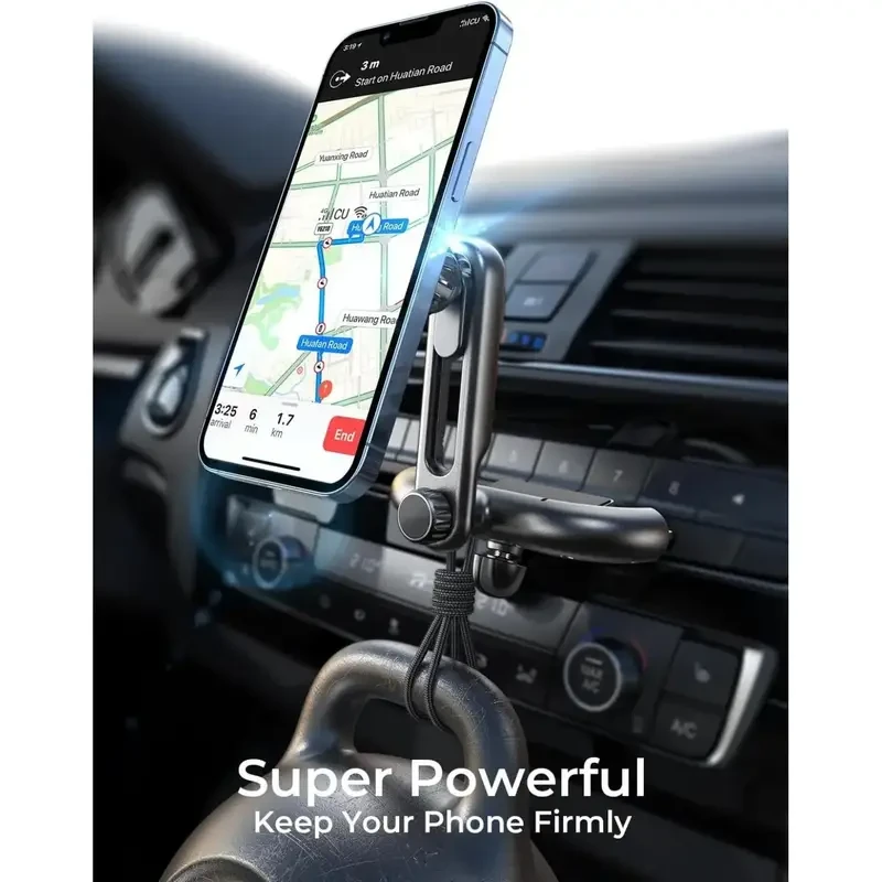 LISEN 3-in-1 Adjustable CD Phone Holder for Car