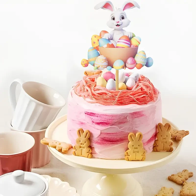 Easter Happy Cake Decoration