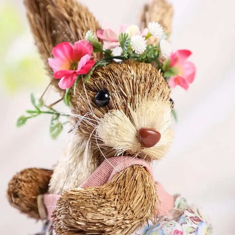 Funny Sisal Easter Bunny