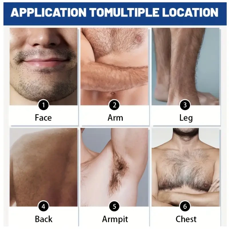 SwiftEase Men's Hair Removal Cream - Gentle & Fast for Body & Face