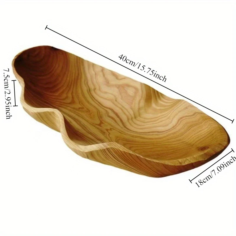 Elegant Solid Wood Serving Tray