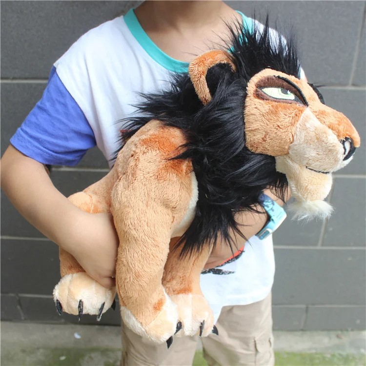 Original Disney The Lion King Scar Soft Stuffed Animal Doll  High-Quality Plush Toy