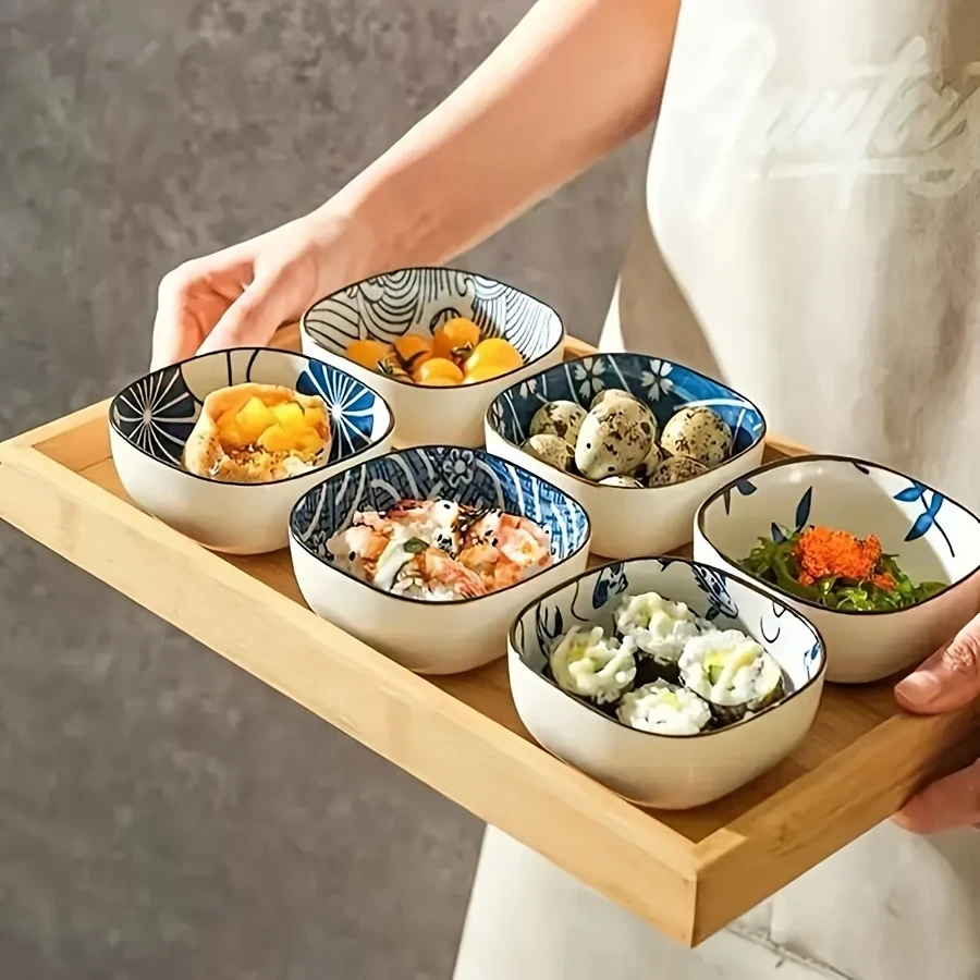 6pcs Ceramic Creative Ceramic Snack Plates