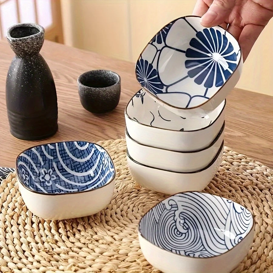 6pcs Ceramic Creative Ceramic Snack Plates