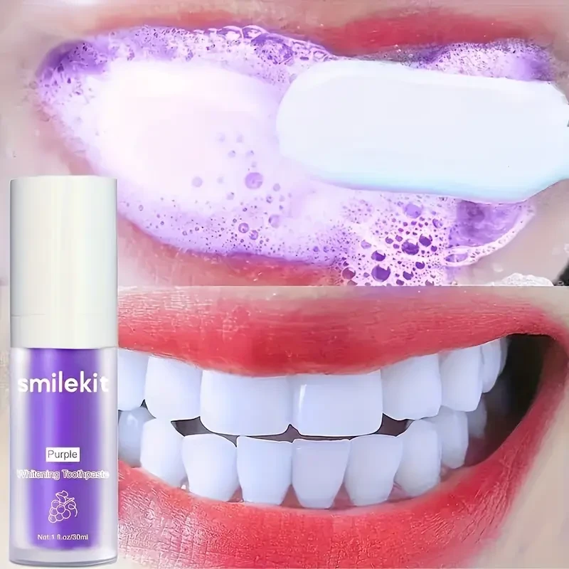 4-Pack SMILEKIT Purple Whitening Toothpaste
