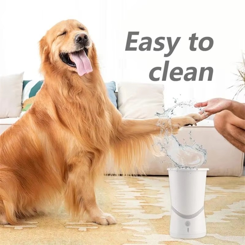 Electric Dog Paw Cleaner,automatic Paw Cleaner,portable Dog Paw Grooming,silicone Pet Brush