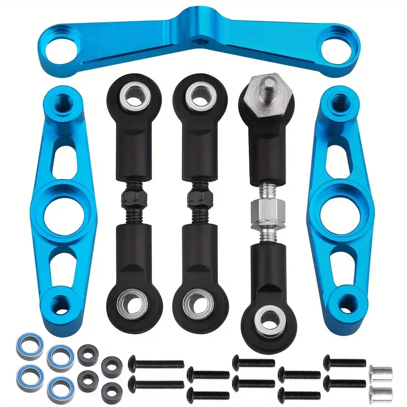 HobbyPark Premium Aluminum Alloy Steering Upgrade Kit for Tamiya TT02 RC Touring Car