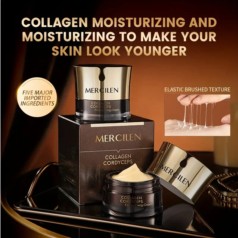 MERCILEN Collagen Hyaluronic Acid Nicotinamide Plant-Based Squalane Moisturizing Gel Cream
