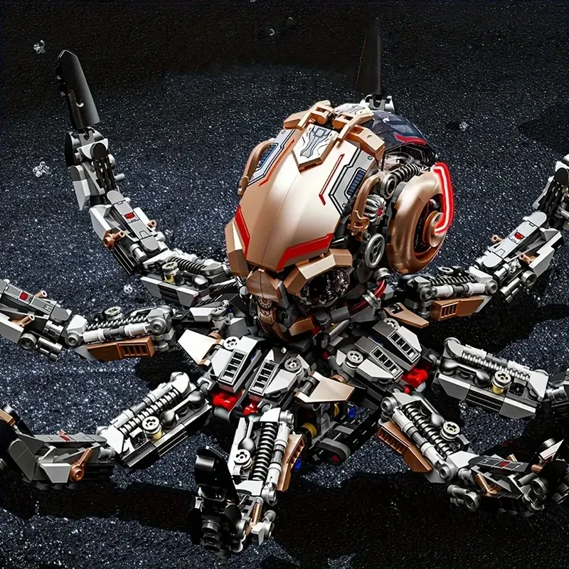 1768pcs Mechanical Octopus MOC Creative Assemble Bricks Educational Plastic Building Block Set