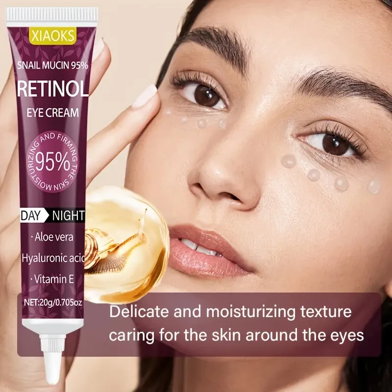 XIAOKS 20g Snail Mucin 96 Mucin Power Essence Retinol Eye Cream