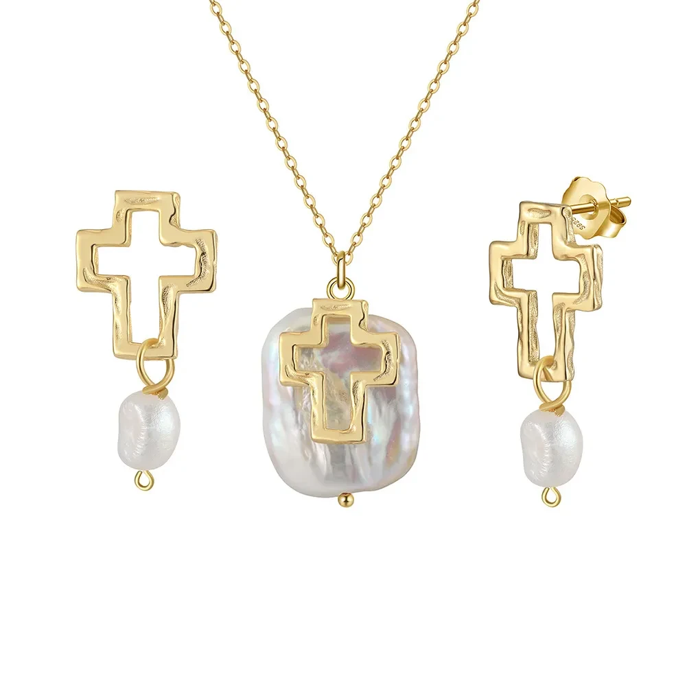 Female S925 Pure Silver Natural Pearl Earrings