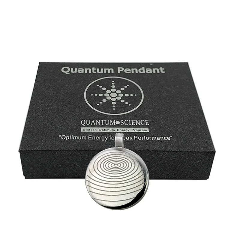 Anion Energy Necklace Fingerprint Pattern Pendant