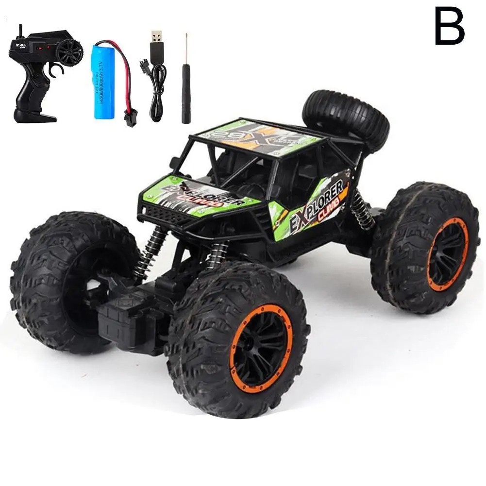 1:16 4WD RC Car with LED Lights  Off-Road Radio Remote Control Buggy Truck