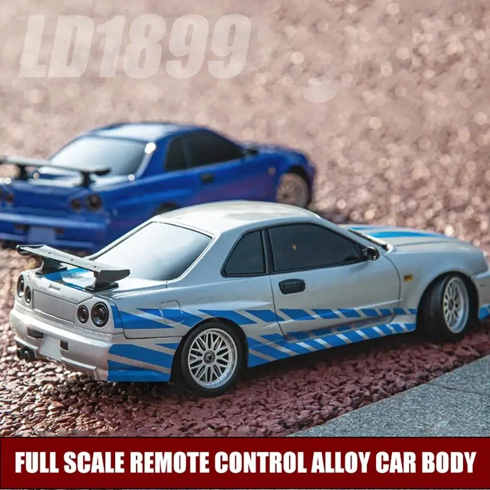 2.4GHz LD RC LD1899 1/18 RC Drifting Car with Gyroscope  On-Road Alloy Body Shell Racing Car