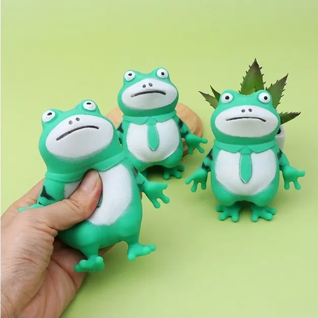 Trend Cartoon Little Frog Toy Vent Decompression Decompression Paste Toy Lonely Little Frog Doll Toy
