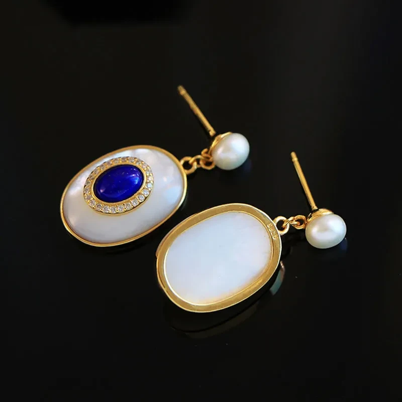 Green Egg Noodles Fritillary Stud Earrings Ornament Women