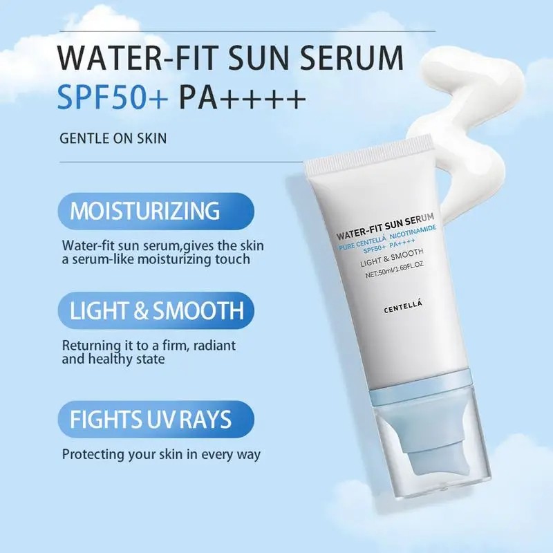 Sunscreen SPF 50 with Centella Asiatica  Non-Sticky Refreshing Sunscreen Essence for Dry