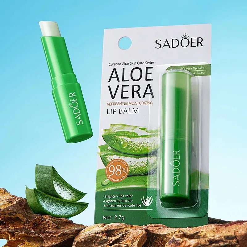 Lip Aloe Balm  Nourishing, Hydrating, and Moisturizing Lip Care for Preventing Cracking and Repairing Dry Lips