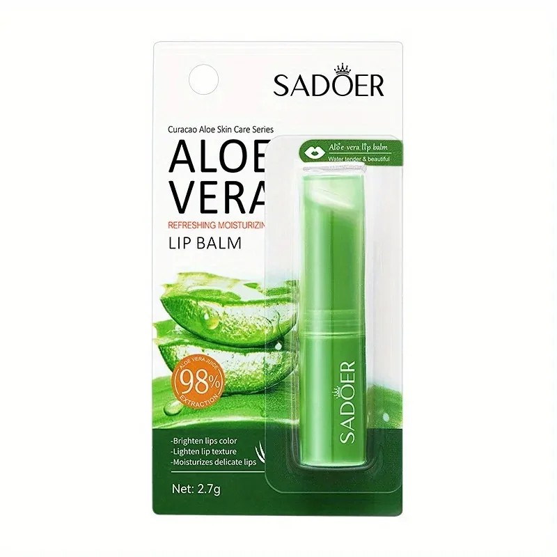 Lip Aloe Balm  Nourishing, Hydrating, and Moisturizing Lip Care for Preventing Cracking and Repairing Dry Lips