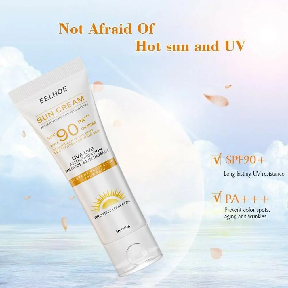 SPF 90 Facial and Body Sunscreen Serum Sunblock Skin Protective Cream with Moisturizing